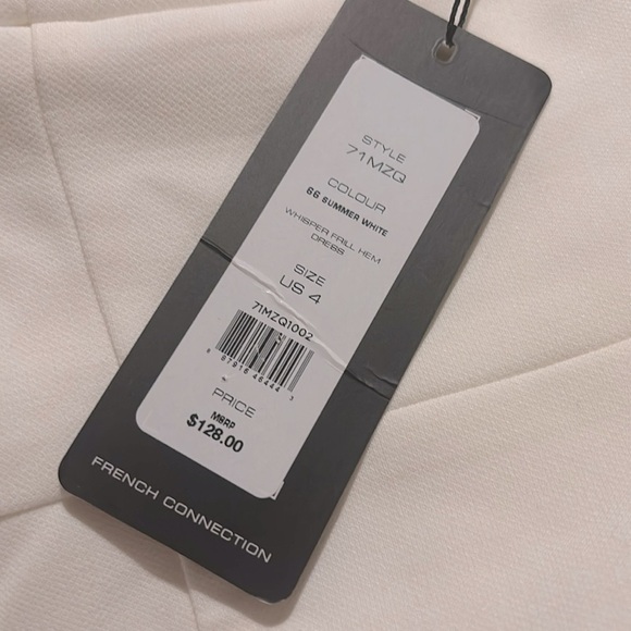 NEW FRENCH CONNECTION- Whisper Frill Hem Dress - Picture 7 of 7